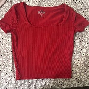 Red Hollister baby tee
